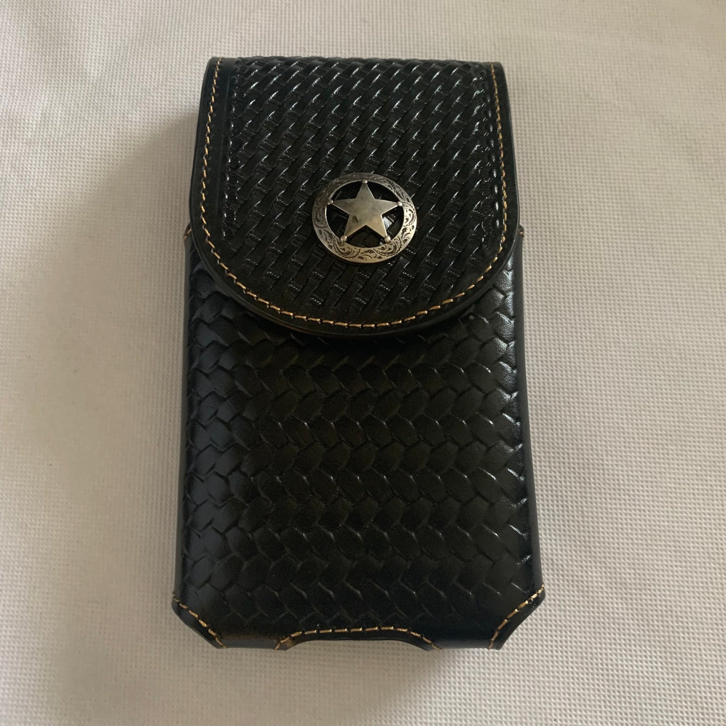 7" LONESTAR BROWN LEATHER POUCH EXTRA LARGE  BELT LOOP HOLSTER CELL PHONE CASE UNIVERSAL OVERSIZE #EH12701--FREE SHIPPING
