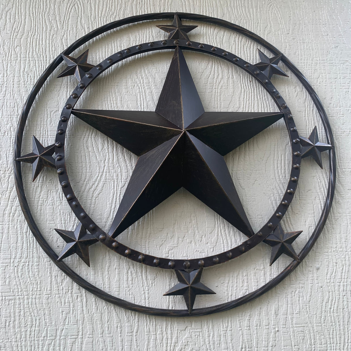 #SI_BC2109 MULTI STARS 24" BARN METAL STAR WESTERN HOME DECOR HANDMADE RUSTIC BRONZE NEW