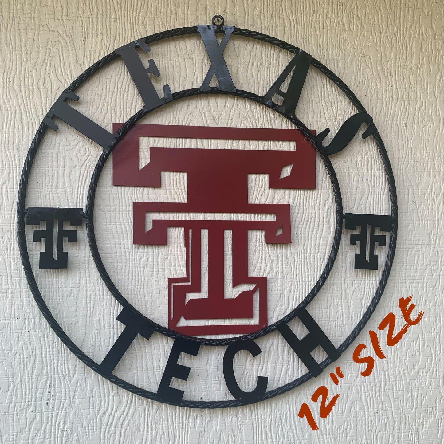 TEXAS TECH CUSTOM METAL VINTAGE CRAFT SIGN WESTERN HOME DECOR HANDMADE 12",18",24",32",36"