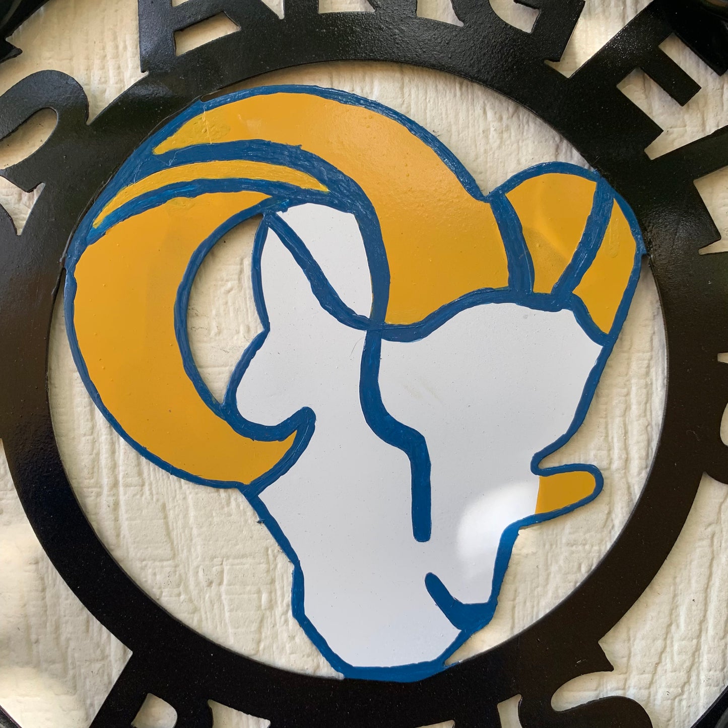 12", 18", 24", 32" LOS ANGES RAMS METAL CUSTOM VINTAGE CRAFT WALL ART TEAM SIGN HANDMADE