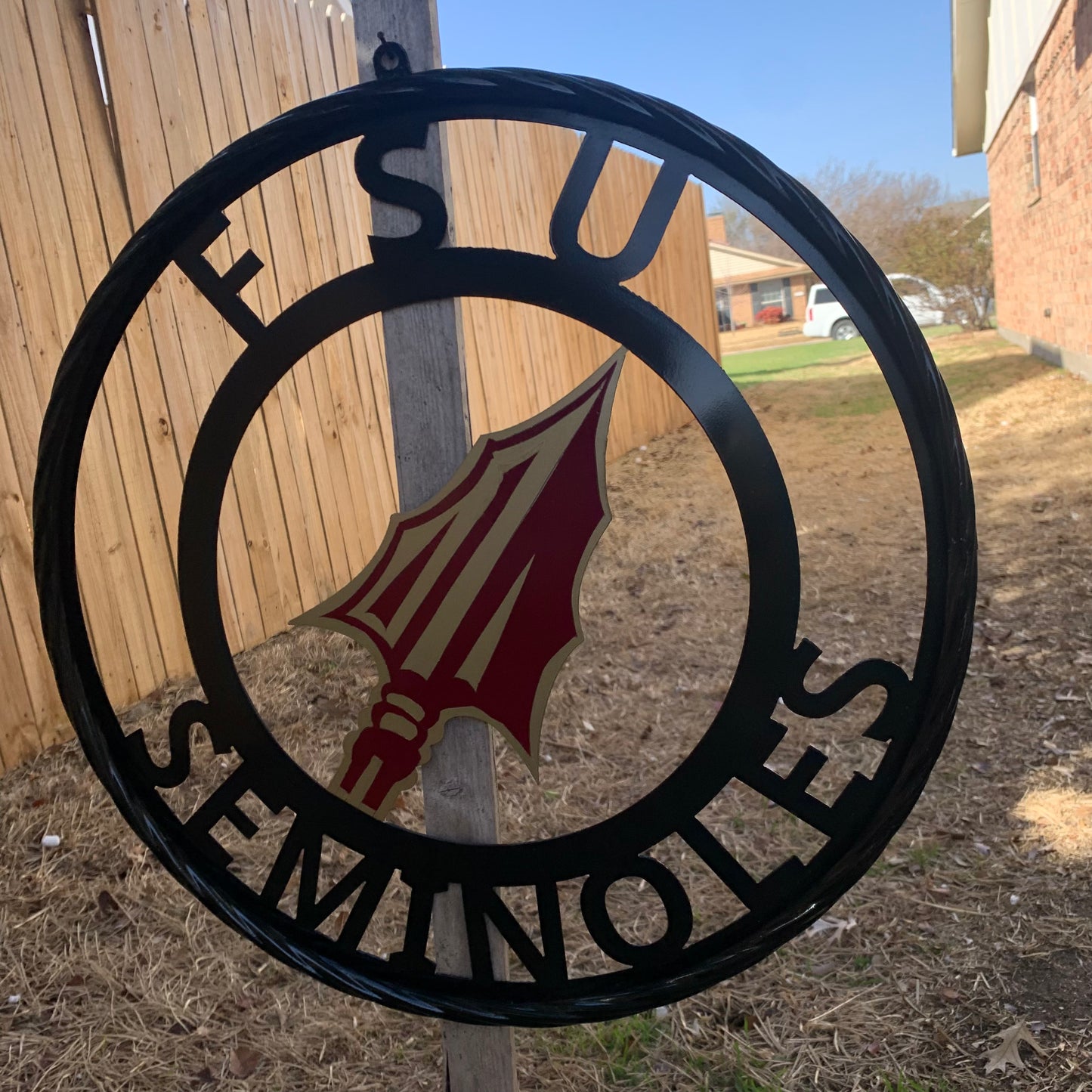 FSU SEMINOLES FLORIDA METAL CUSTOM VINTAGE CRAFT TEAM SIGN HANDMADE 12",18",24",36"