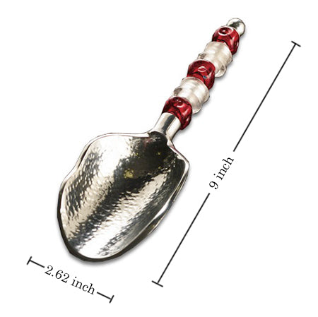 9" RED & WHITE BEADED ICE SCOOP KITCHEN WARE WESTERN HOME DECOR NEW IH_13563 -- FREE SHIPPING