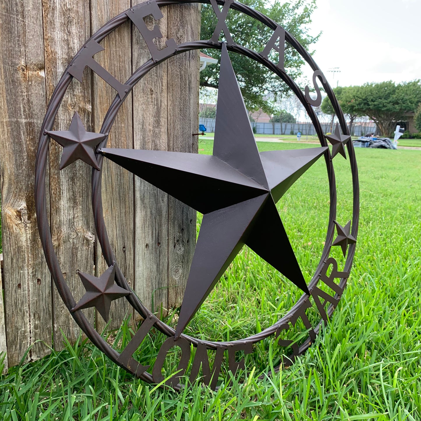 TEXAS LONESTAR METAL ART WESTERN HOME WALL DECOR RUSTIC VINTAGE BROWN NEW, SIZE:24",32",36",40",42",44",46",50"