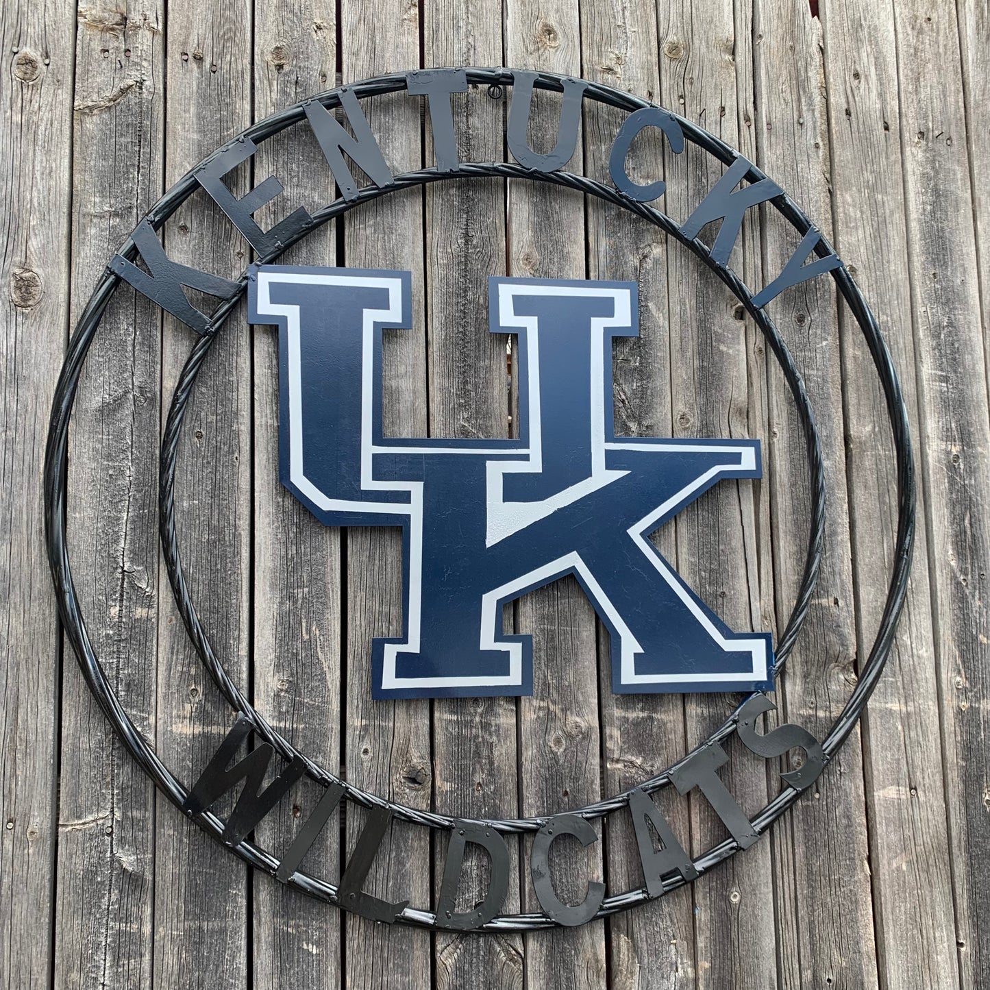 KENTUCKY WILDCATS CUSTOM METAL VINTAGE CRAFT SIGN WESTERN HOME DECOR HANDMADE