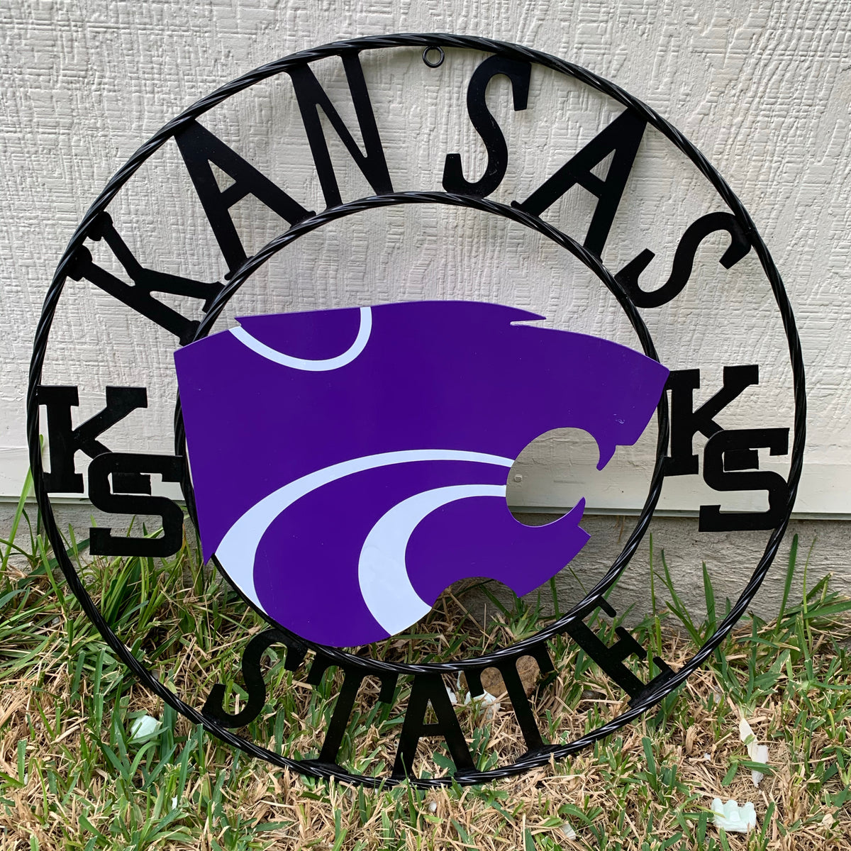 KANSAS STATE CUSTOM METAL VINTAGE CRAFT SIGN WALL ART TEAM SIGN HANDMADE #EH12127