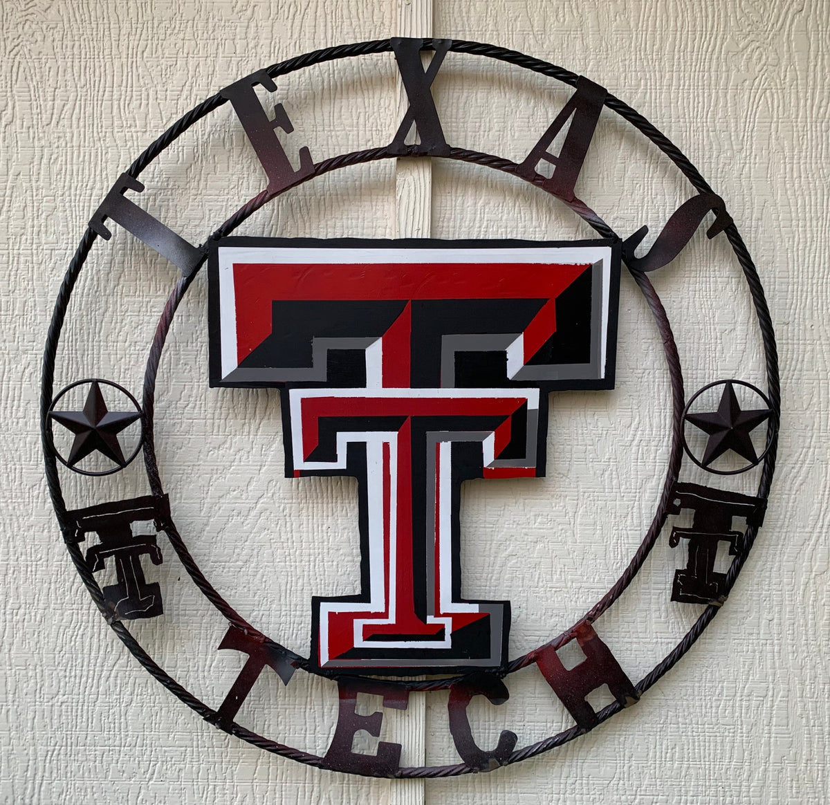 12", 18", 24", 32" TEXAS TECH CUSTOM VINTAGE CRAFT METAL TEAM SIGN