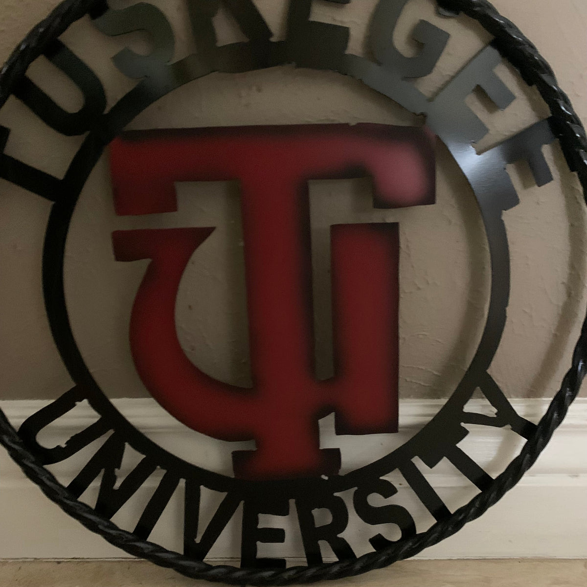 TUSKEGEE UNIV. METAL CUSTOM VINTAGE CRAFT TEAM SPORTS SIGN HANDMADE