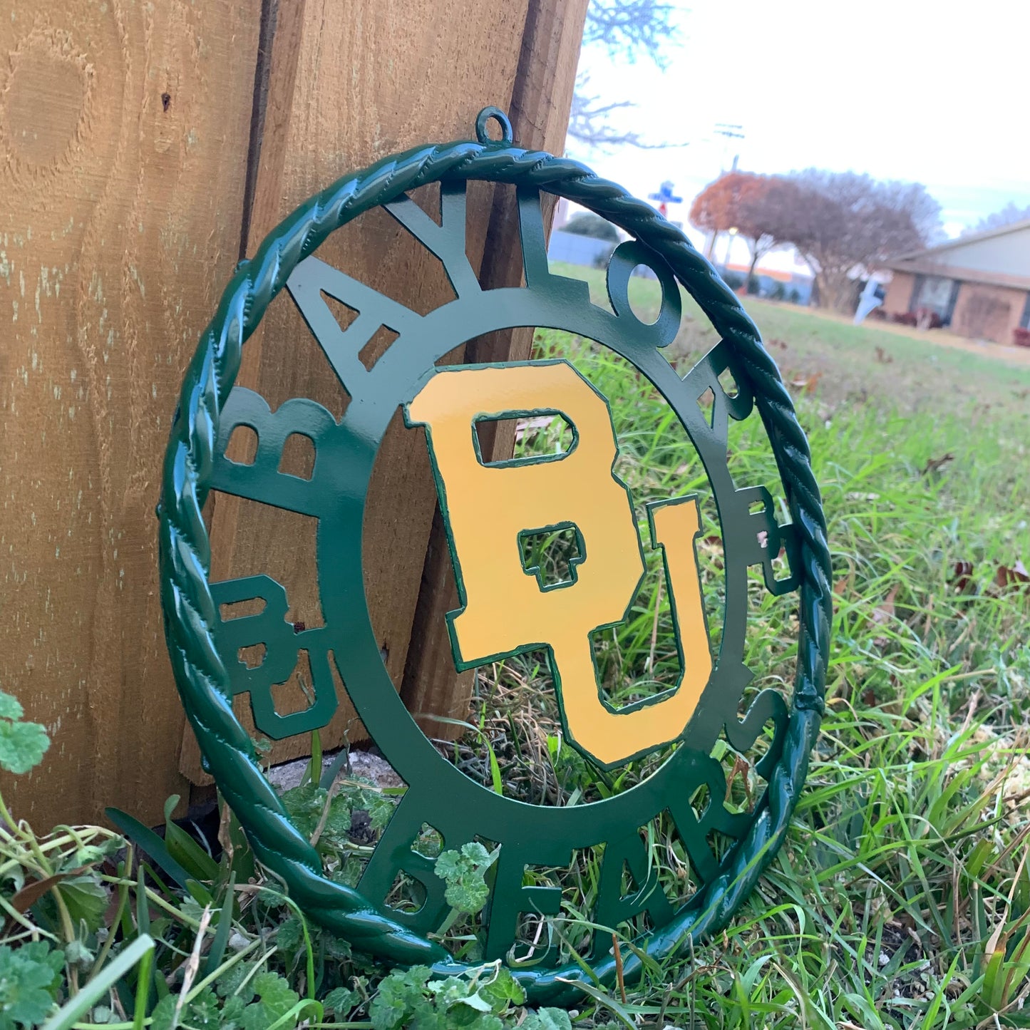 12",18",24",32" BAYLOR BEARS CUSTOM METAL VINTAGE CRAFT SIGN WESTERN HOME DECOR HANDMADE