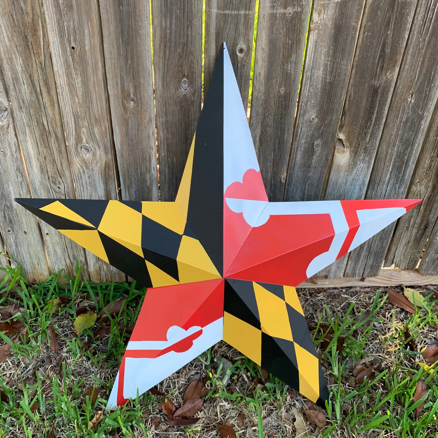 MARYLAND FLAG BARN METAL STAR WESTERN HOME DECOR HANDMADE 22",24",30",36" #EH10423