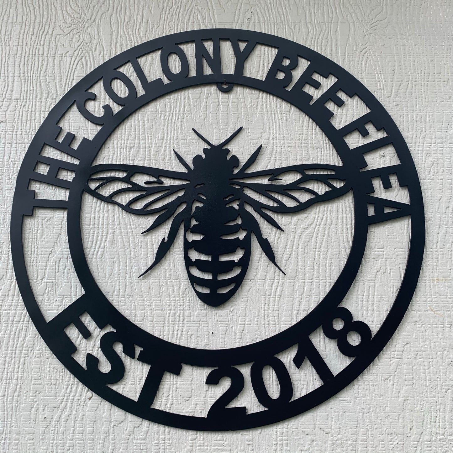 #EH10491 CUSTOM NAME BEE LASERCUT CUSTOM METAL VINTAGE CRAFT SIGN WESTERN HOME DECOR HANDMADE