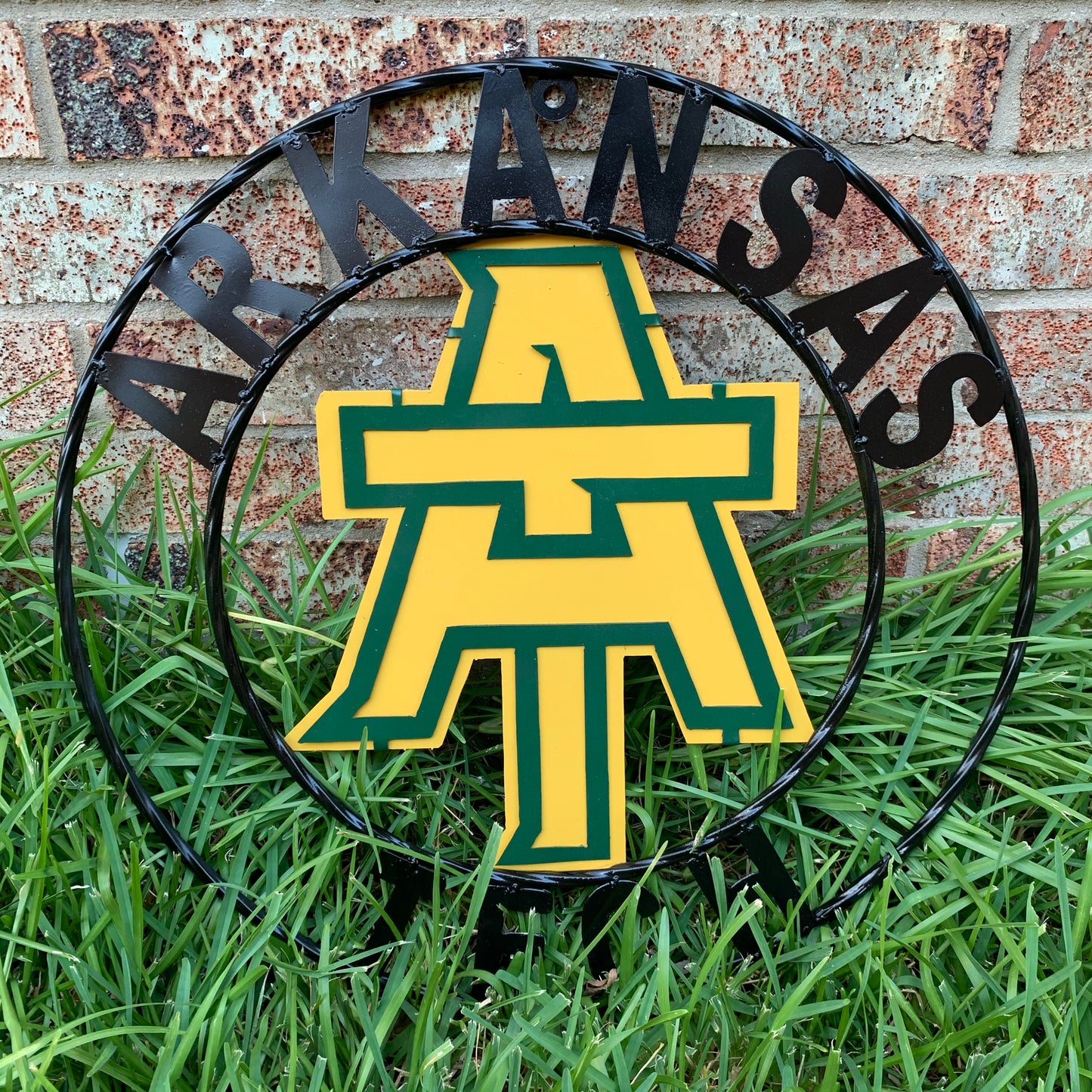 ARKANSAS TECH CUSTOM METAL VINTAGE CRAFT SIGN TEAM WESTERN HOME DECOR HANDMADE