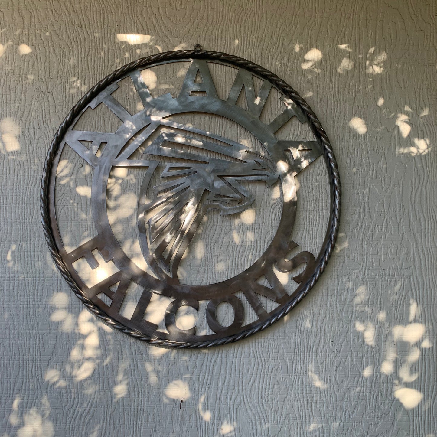 18", 24", 32", 36" ATLANTA FALCONS CUSTOM RAW METAL VINTAGE CRAFT TEAM SIGN HANDMADE