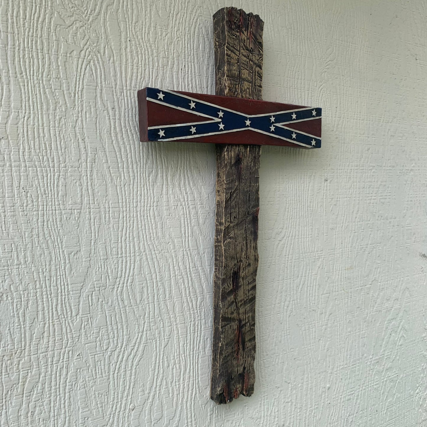 P & G FLAG STONE CROSS WESTERN HOME DECOR NEW ART--FREE SHIPPING