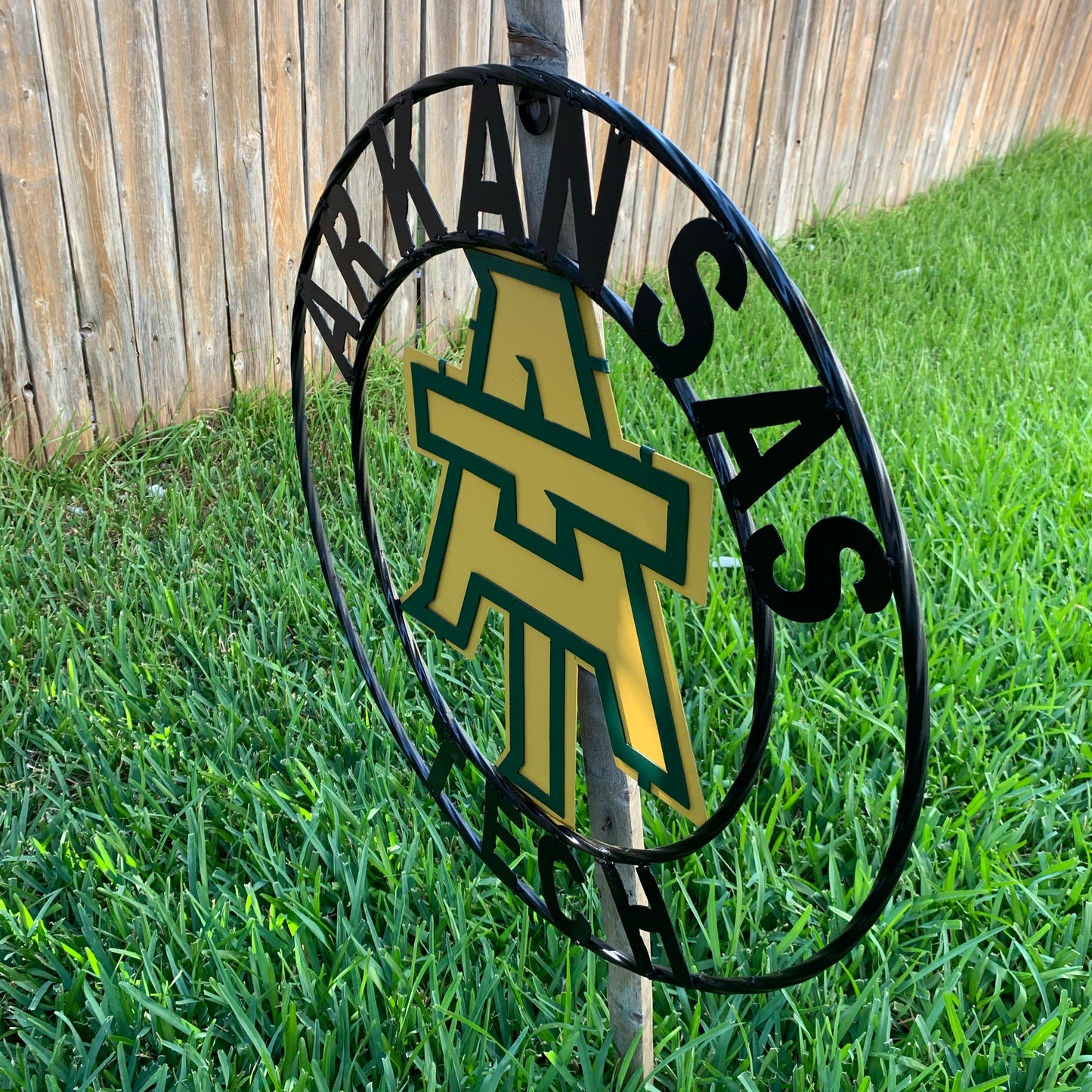 ARKANSAS TECH CUSTOM METAL VINTAGE CRAFT SIGN TEAM WESTERN HOME DECOR HANDMADE