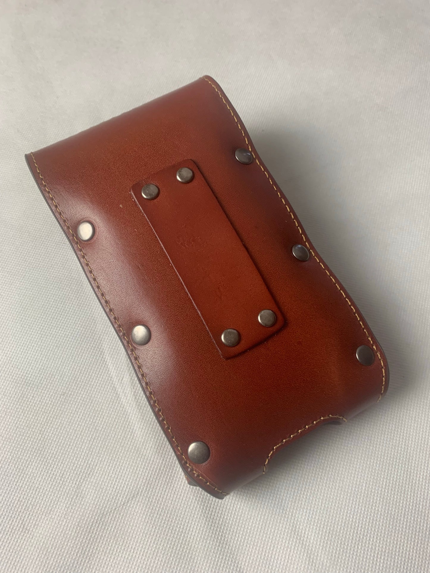 7" LONE STAR BLACK & TURQUOISE LEATHER HOLSTER POUCH EXTRA LARGE  BELT LOOP CELL PHONE CASE UNIVERSAL OVERSIZE--FREE SHIPPING