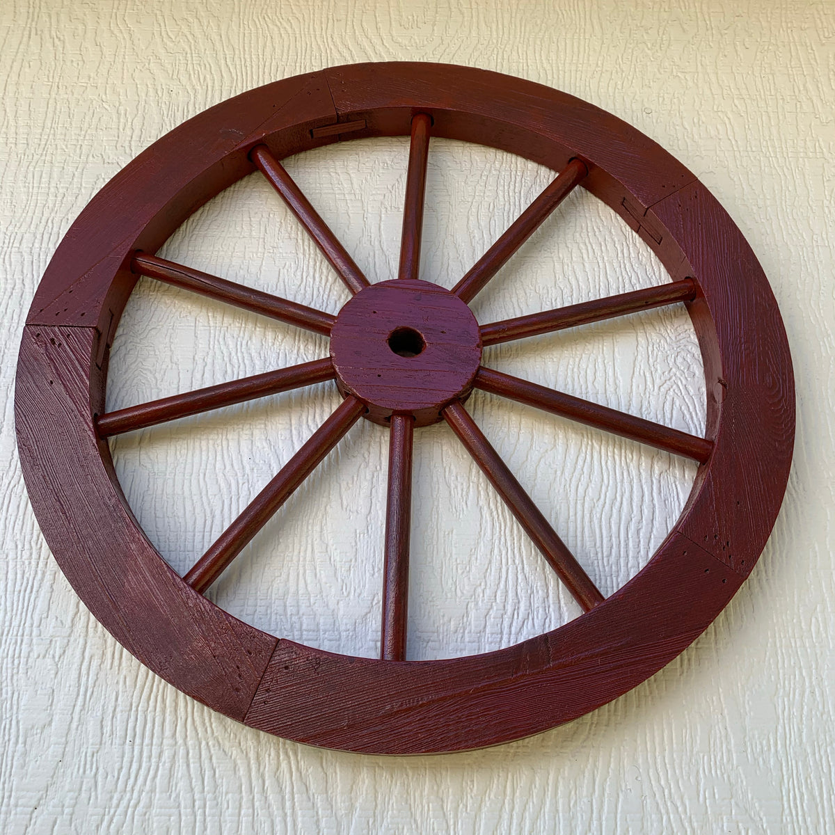 16",24",30" WAGON WHEEL NATURAL STAIN BARN WOOD WESTERN HOME DECOR RUSTIC NEW #EH11189