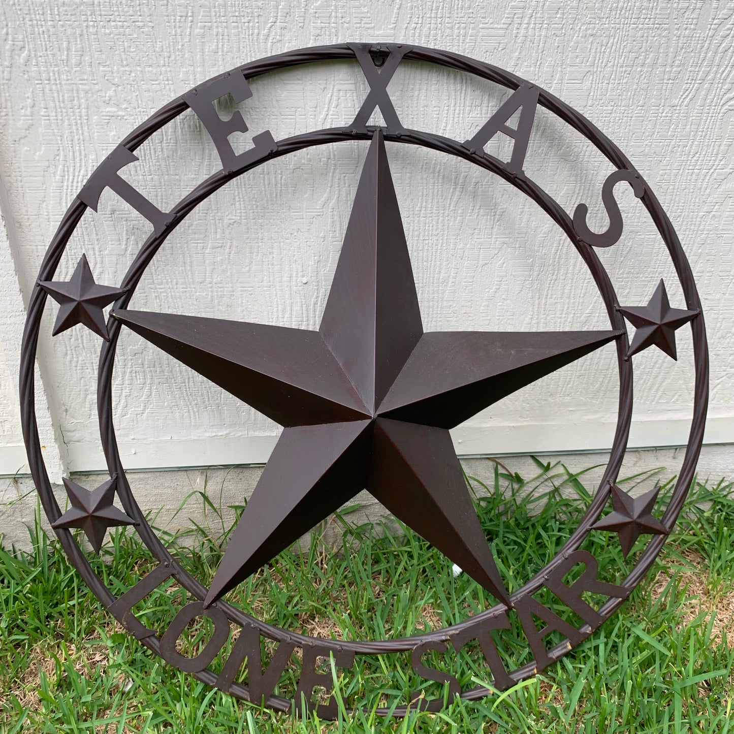 TEXAS LONESTAR METAL ART WESTERN HOME WALL DECOR RUSTIC VINTAGE BROWN NEW, SIZE:24",32",36",40",42",44",46",50"