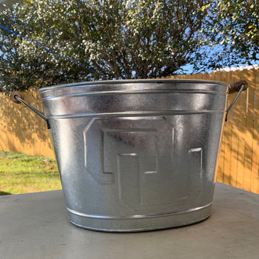 18" OU SOONERS SILVER OVAL METAL TUB WESTERN HOME DECOR METAL ART NEW #EH10395
