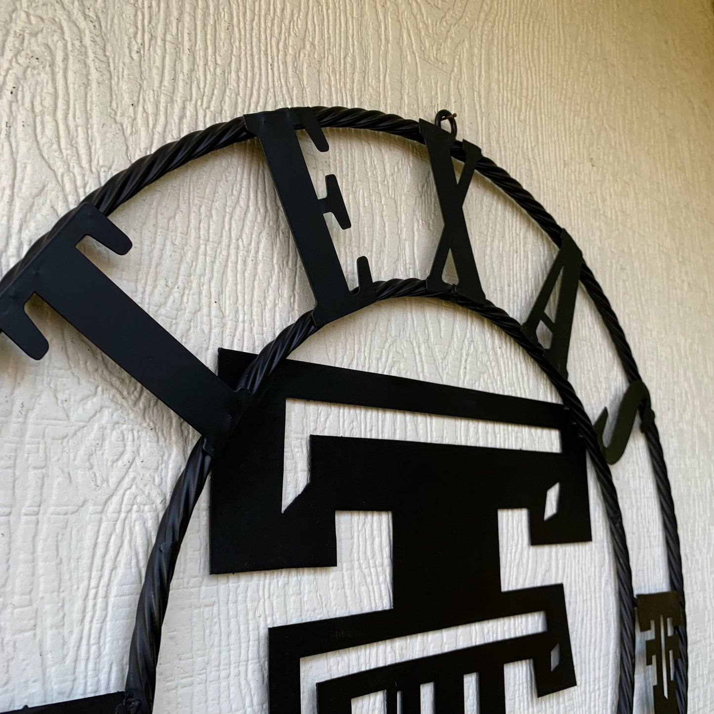 TEXAS TECH RUSTIC BLACK CUSTOM METAL VINTAGE CRAFT WESTERN HOME DECOR HANDMADE
