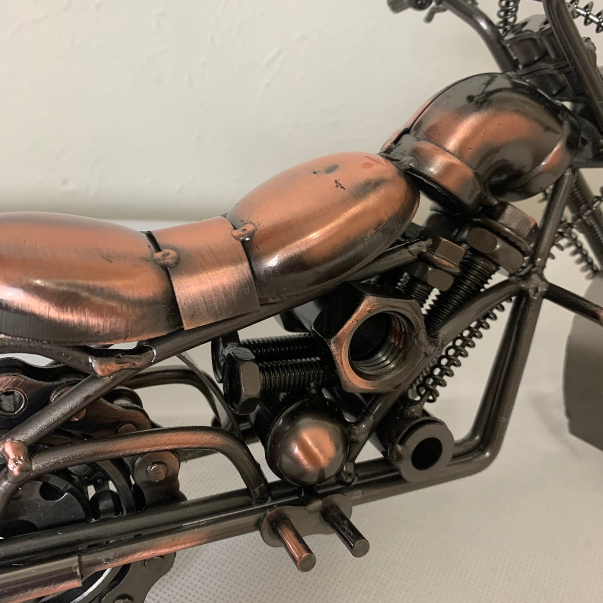 12" HARLEY CRUISER MOTORCYCLE METAL BAR HOME DECOR SCULPTURE MODEL CRAFT HANDMADE #EH12216