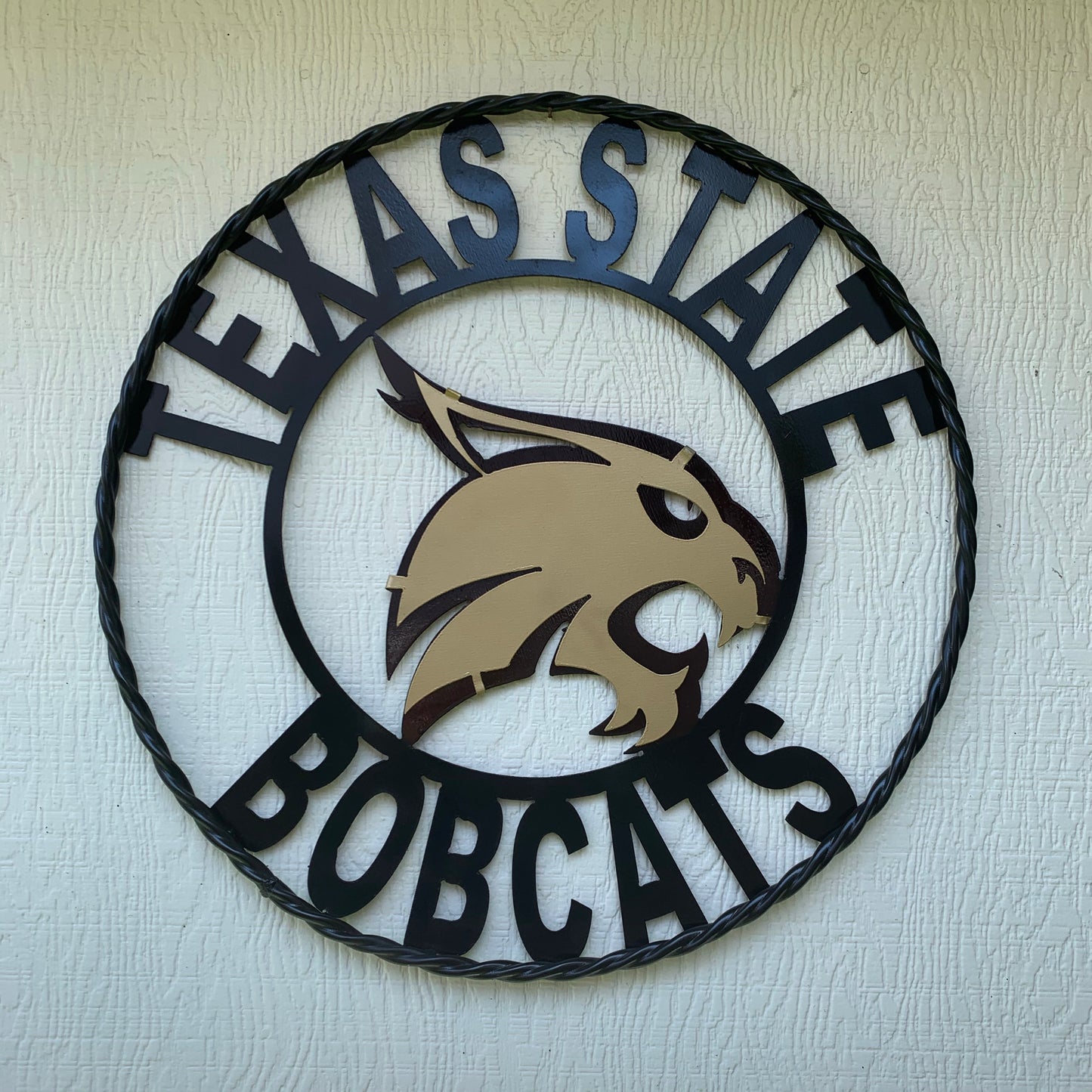 12",18",24",32",36" TEXAS STATE BOBCATS CUSTOM METAL VINTAGE CRAFT SIGN TEAM WESTERN HOME DECOR HANDMADE