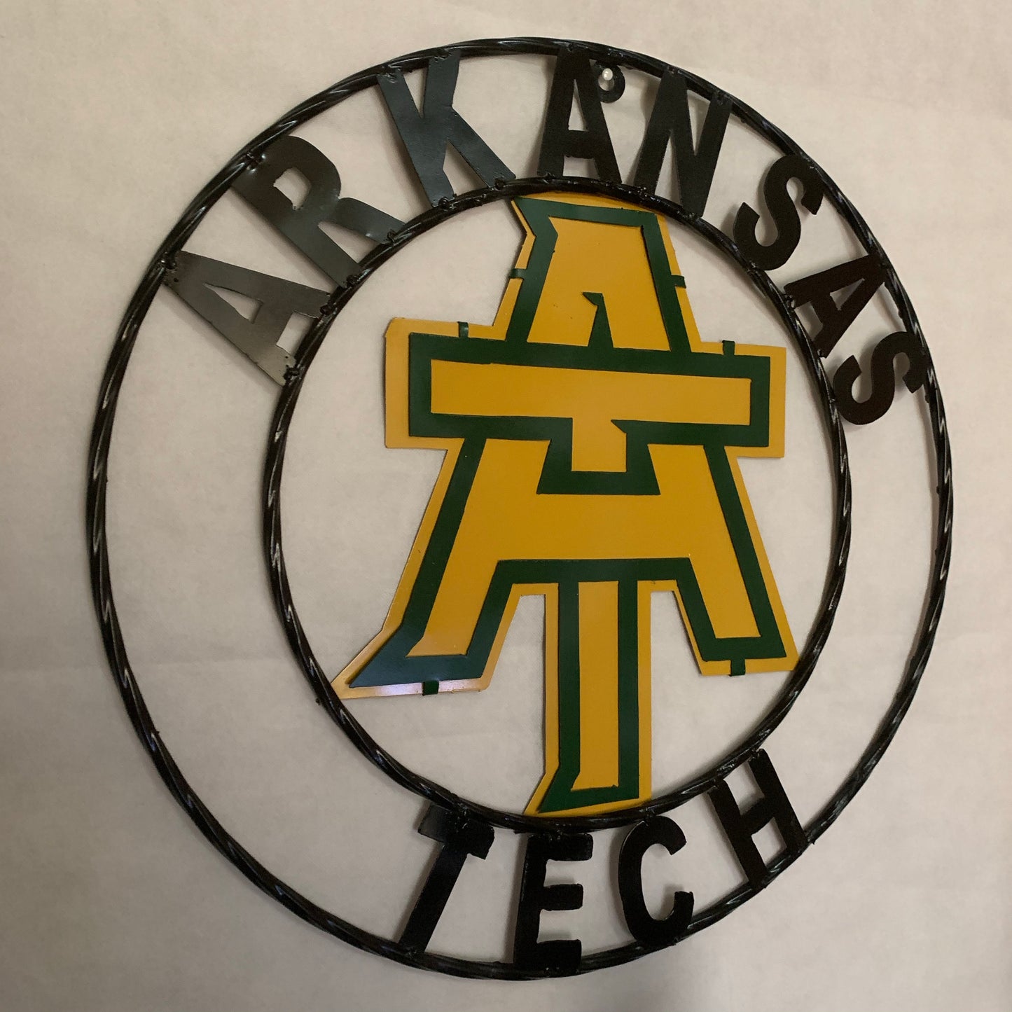 ARKANSAS TECH CUSTOM METAL VINTAGE CRAFT SIGN TEAM WESTERN HOME DECOR HANDMADE
