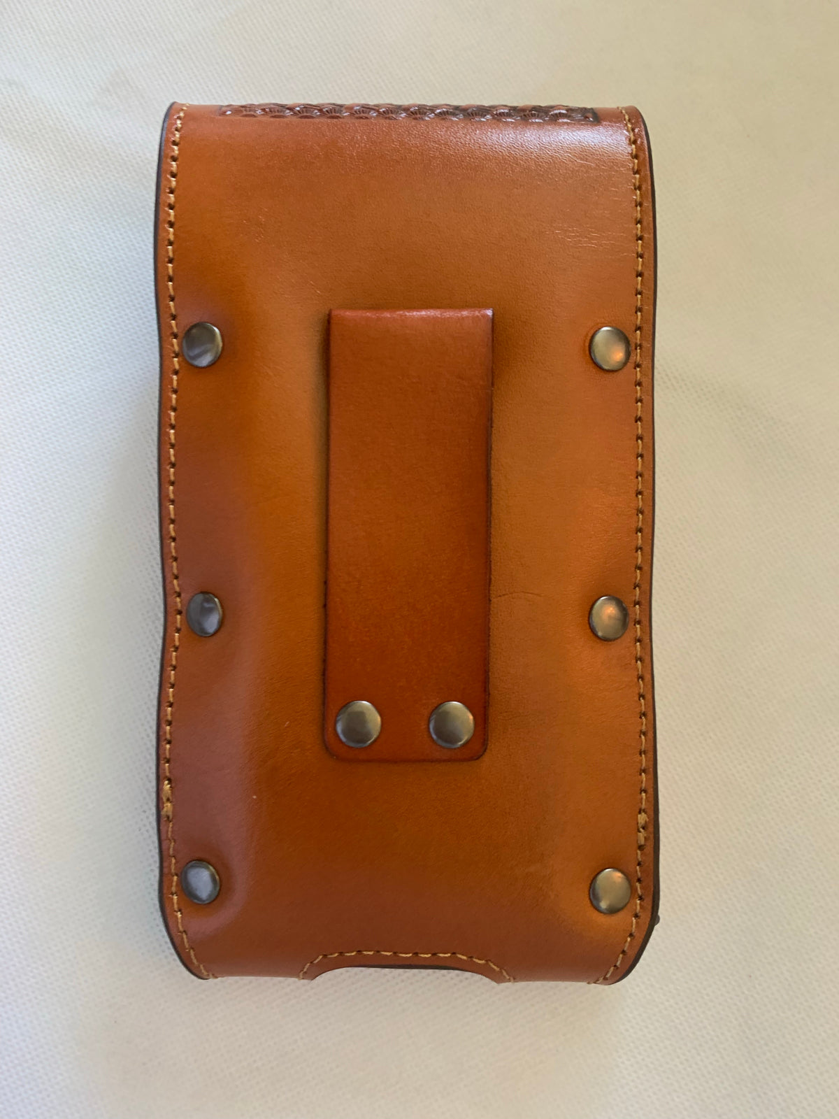 7" ROOSTER TAN BROWN LEATHER POUCH EXTRA LARGE  BELT LOOP HOLSTER CELL PHONE CASE UNIVERSAL OVERSIZE