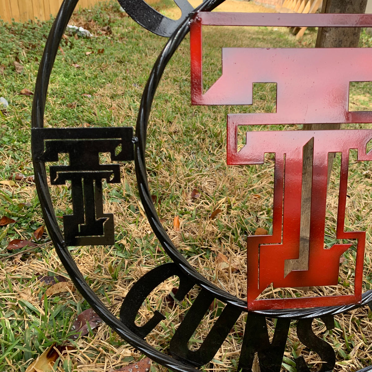 12", 18", 24", 32" GET YOUR GUNS UP TEXAS TECH CUSTOM METAL VINTAGE CRAFT TEAM SIGN