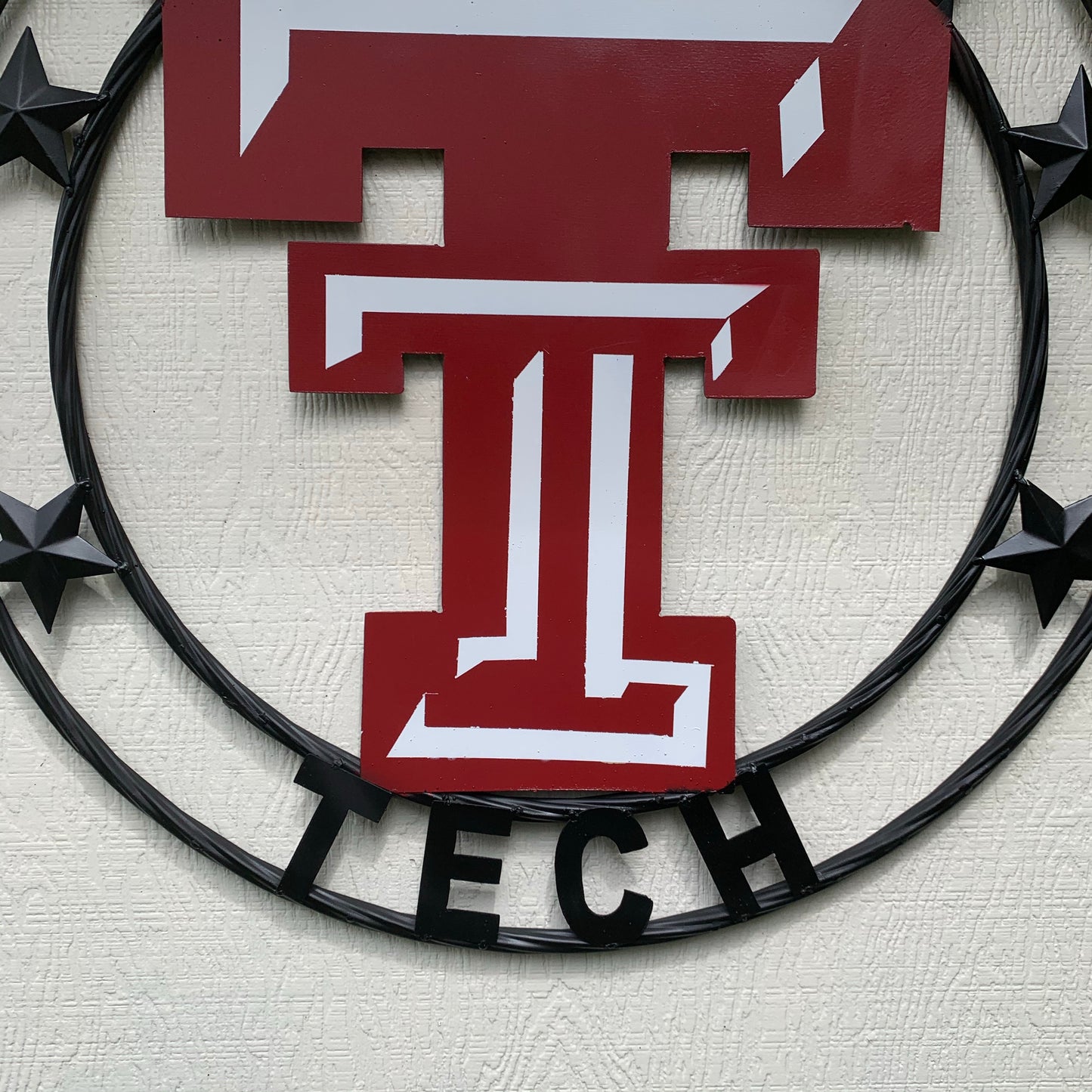 WRECKEM TEXAS TECH CUSTOM VINTAGE CRAFT METAL TEAM SIGN