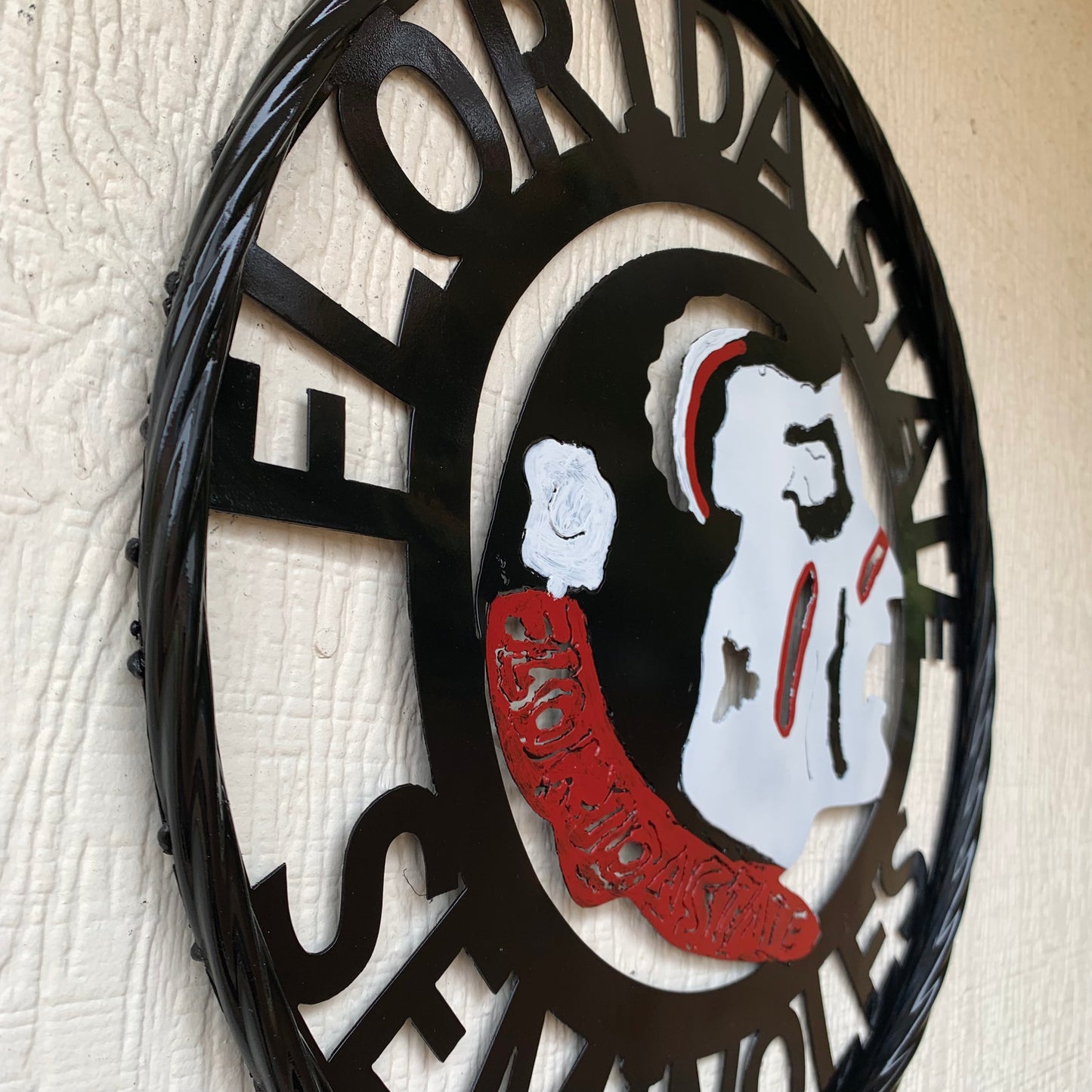 12", 18", 24", 32" FSU FLORIDA STATE SEMINOLES INDIAN LOGO METAL CUSTOM VINTAGE CRAFT TEAM SIGN
