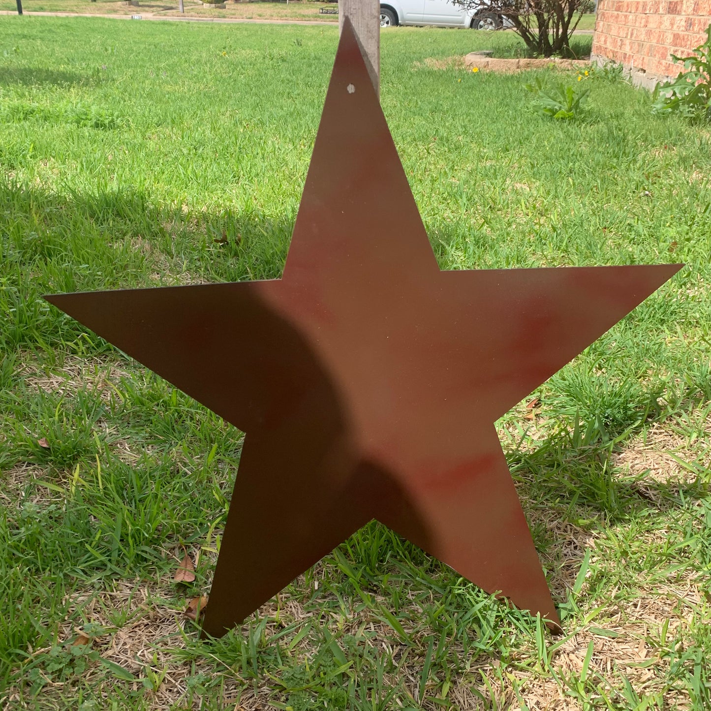2D FLAT STAR BARN PLAIN LASERCUT METAL BROWN STAR ART WESTERN HOME DECOR HANDMADE #EH12822
