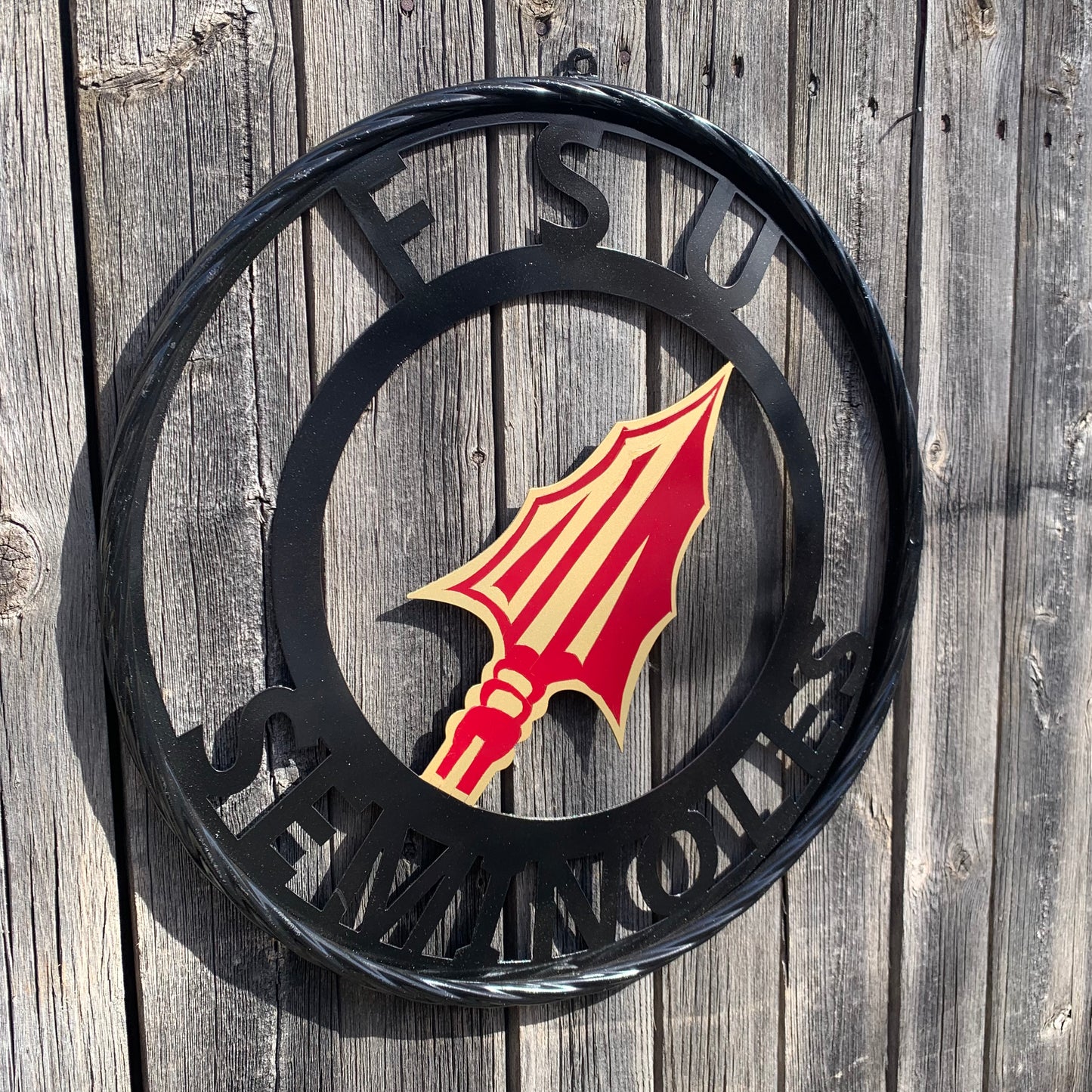 FSU SEMINOLES FLORIDA METAL CUSTOM VINTAGE CRAFT TEAM SIGN HANDMADE 12",18",24",36"