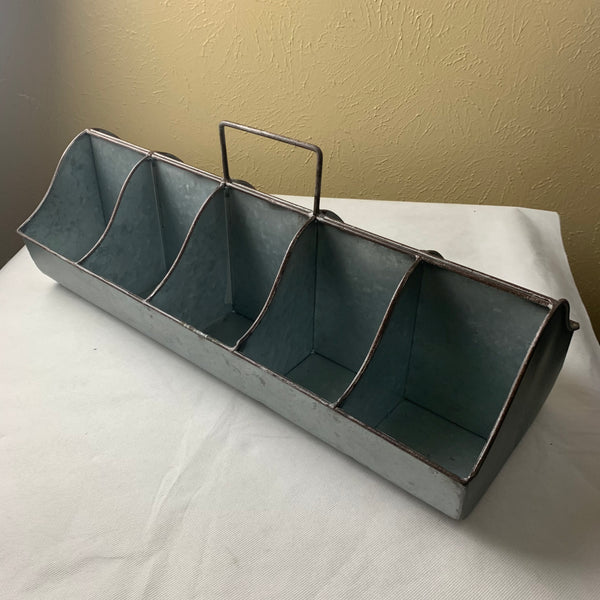 20" CADDY METAL UTENSILS, TOOLS, STORAGE BUCKET WESTERN HOME DECOR NEW