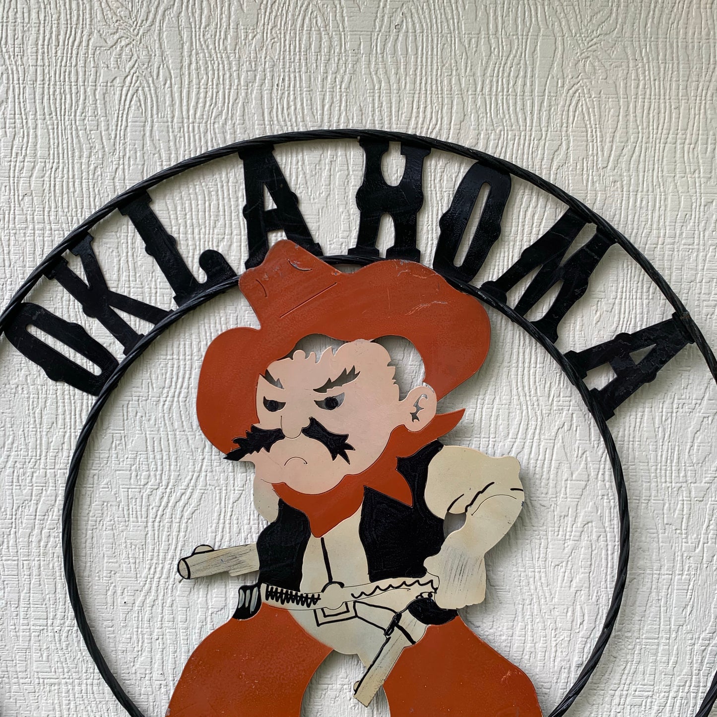 OSU OKLAHOMA STATE COWBOYS CUSTOM METAL VINTAGE CRAFT TEAM SIGN HANDMADE