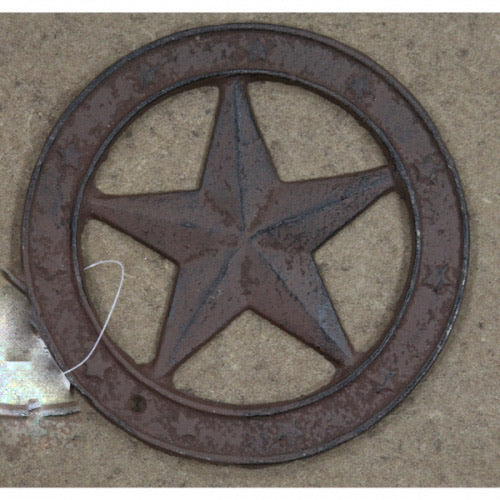 6.5" CAST IRON METAL STAR WESTERN HOME DECOR CRAFT