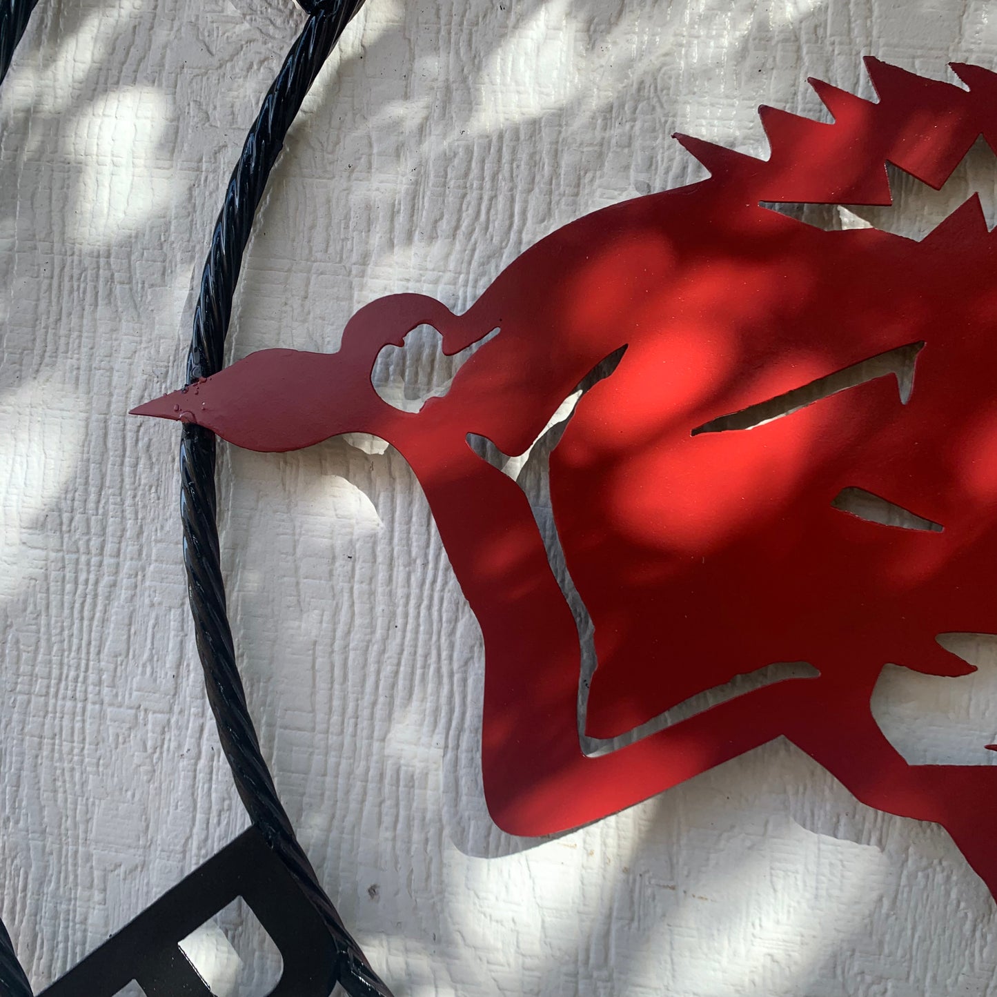 ARKANSAS RAZORBACKS CUSTOM METAL VINTAGE CRAFT SIGN TEAM WALL ART WESTERN HOME DECOR HANDAMADE