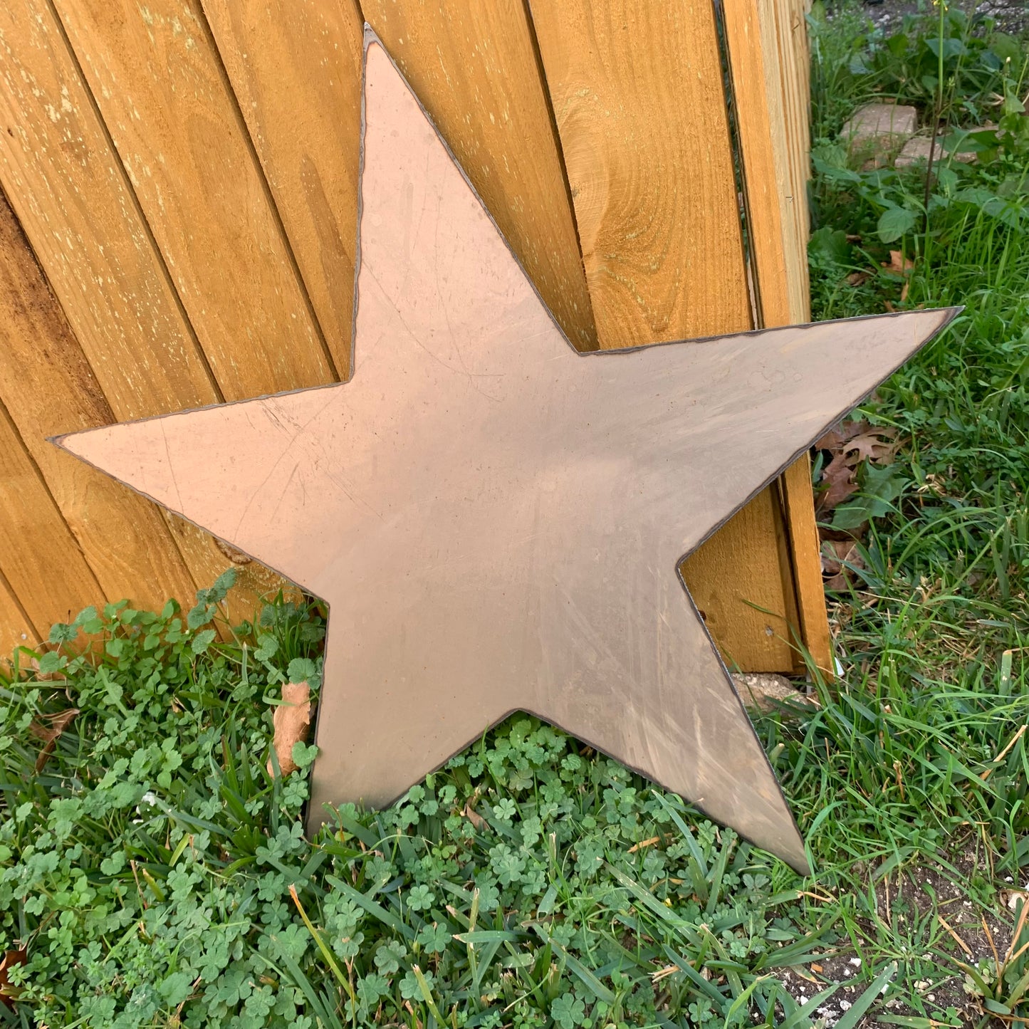 FLAT STAR PLAIN LASERCUT RAW METAL ART WESTERN HOME DECOR RUSTIC HANDMADE CRAFT NEW