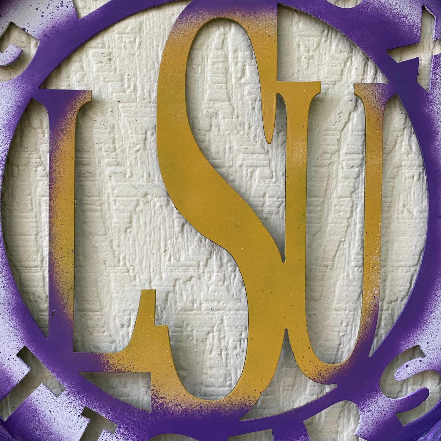 12",18",24",32" LSU GEAUX TIGERS CUSTOM METAL VINTAGE CRAFT SIGN TEAM WALL ART WESTERN HOME DECOR