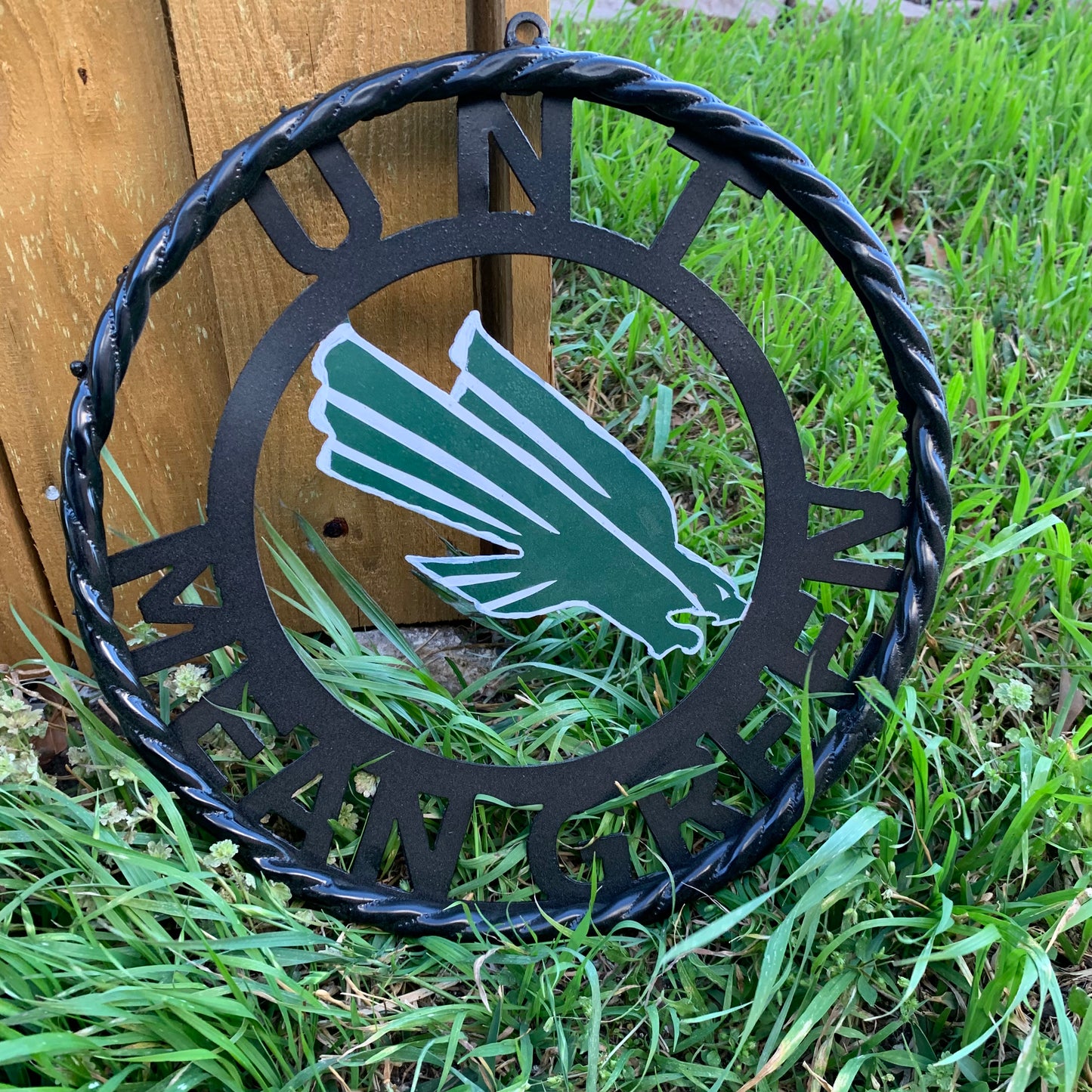 12",18",24" UNT MEAN GREEN CUSTOM METAL VINTAGE CRAFT TEAM SIGN WESTERN HOME DECOR HANDMADE