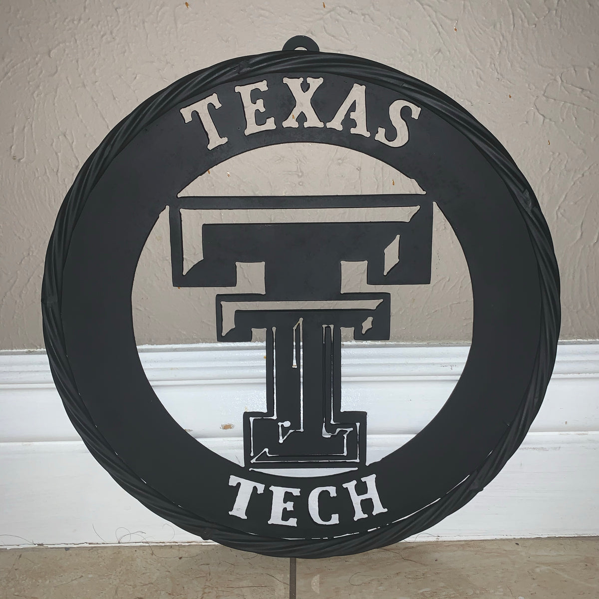 12",18",24",32",36" TEXAS TECH RUSTIC BLACK CUSTOM METAL VINTAGE CRAFT TEAM SIGN HANDMADE TO ORDER