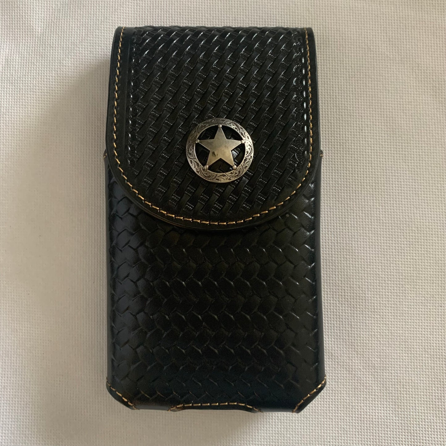 7" LONESTAR BROWN LEATHER POUCH EXTRA LARGE  BELT LOOP HOLSTER CELL PHONE CASE UNIVERSAL OVERSIZE #EH12701--FREE SHIPPING