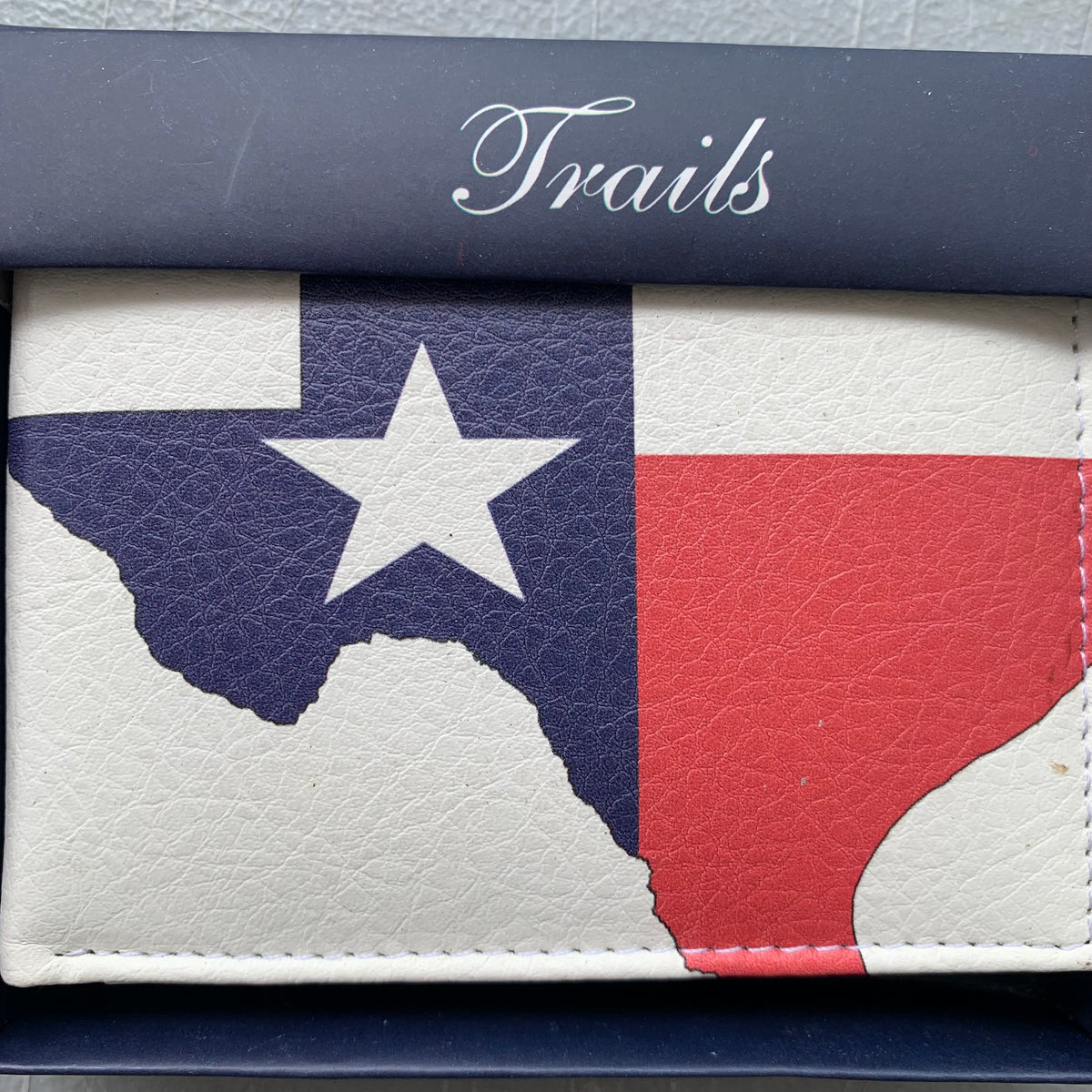 5" TEXAS FLAG WALLET LEATHER BIFOLD WALLET NEW