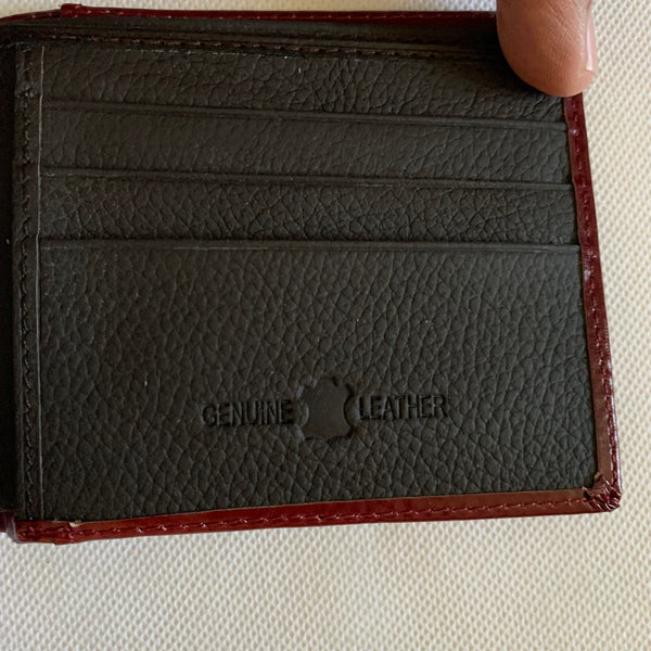 #WS 4.25" x 3.75" MEN'S WALLET GENUINE LEATHER BIFOLD WESTERN STYLE WALLET NEW-- FREE SHIPPING
