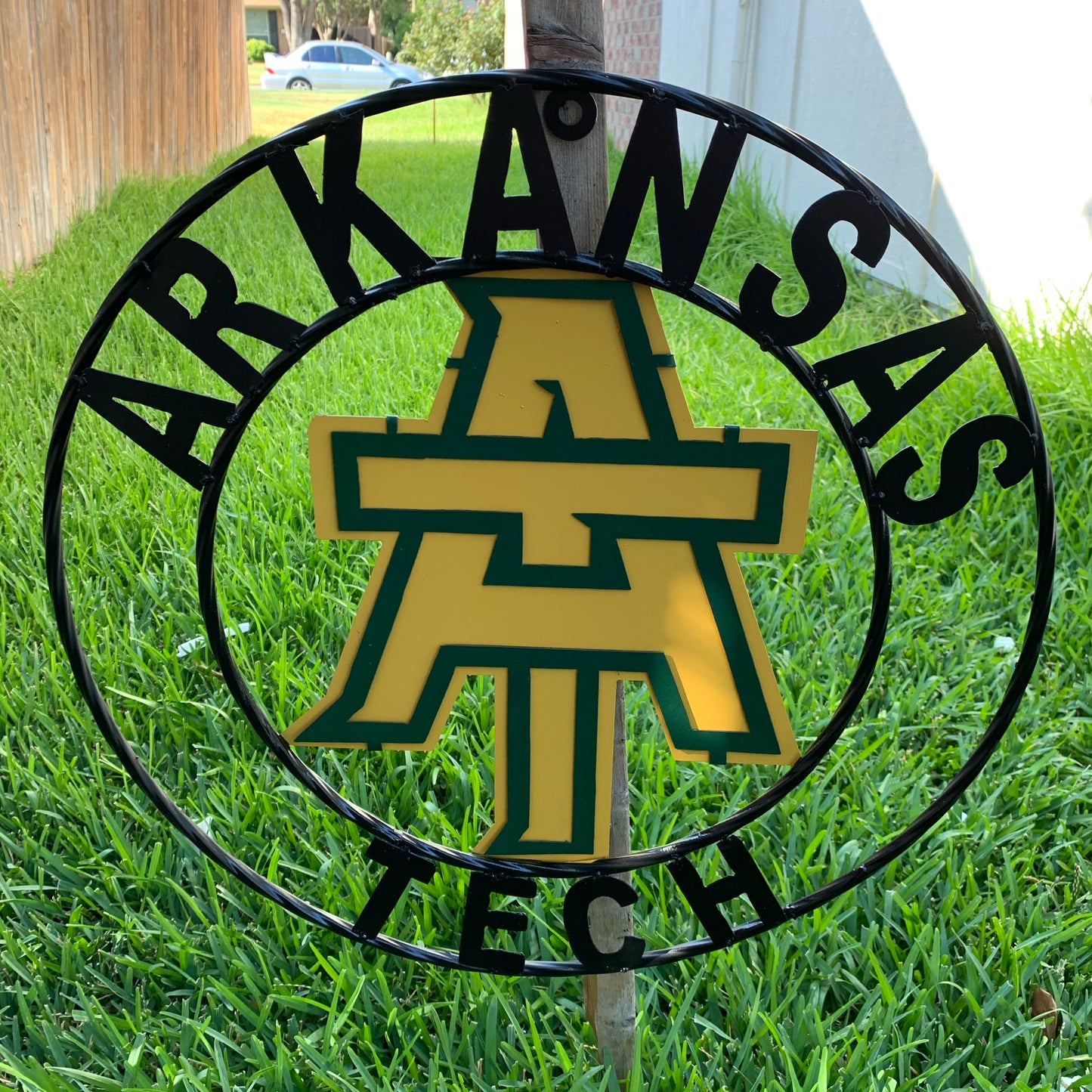 ARKANSAS TECH CUSTOM METAL VINTAGE CRAFT SIGN TEAM WESTERN HOME DECOR HANDMADE