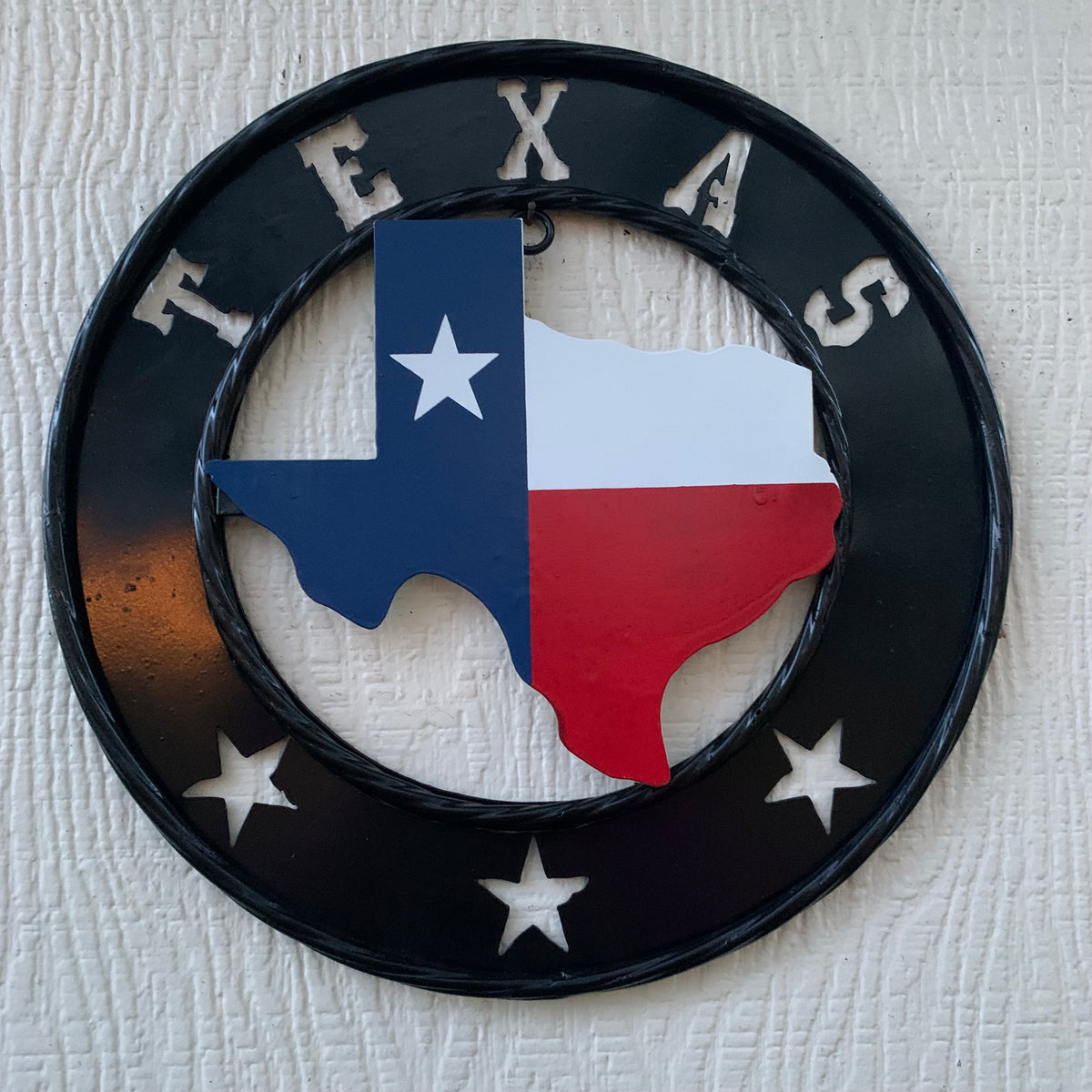 12" STATE OF TEXAS MAP CUSTOM METAL VINTAGE CRAFT SIGN WESTERN HOME DECOR NEW