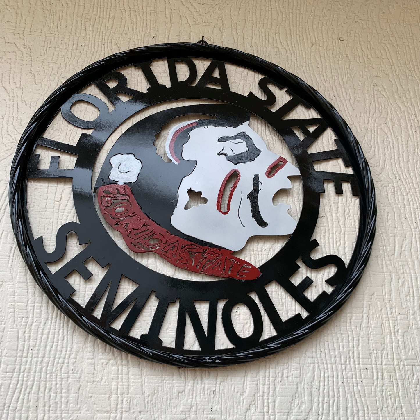 12", 18", 24", 32" FSU FLORIDA STATE SEMINOLES INDIAN LOGO METAL CUSTOM VINTAGE CRAFT TEAM SIGN
