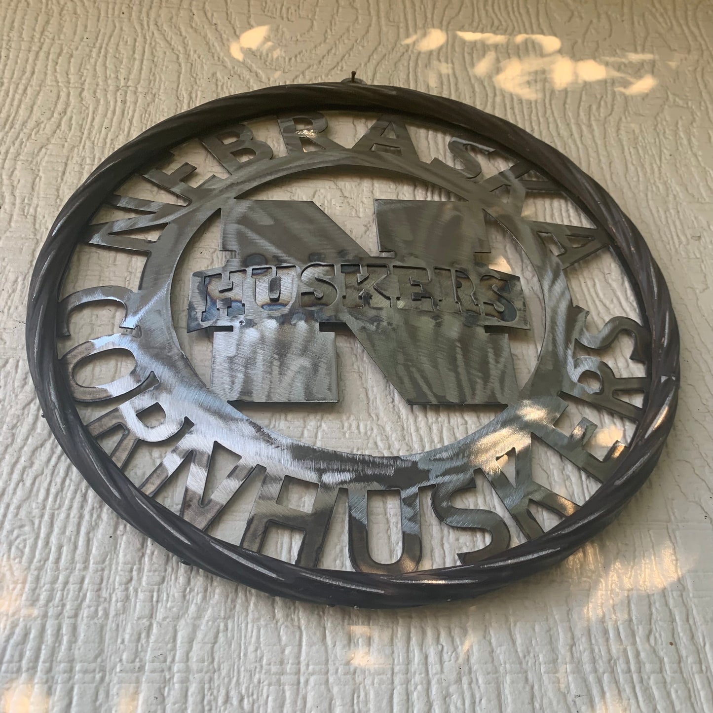 12", 18", 24", 32" NEBRASKA HUSKERS RAW METAL CUSTOM VINTAGE CRAFT TEAM SIGN