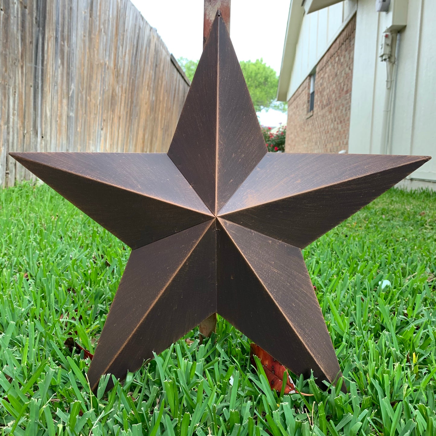 12",16",22",24",30",36" RUSTIC BRONZE BARN STAR 5 POINT METAL STAR OF DAVID WESTERN HOME DECOR HANDMADE NEW 3" TO 36"-#EH10044