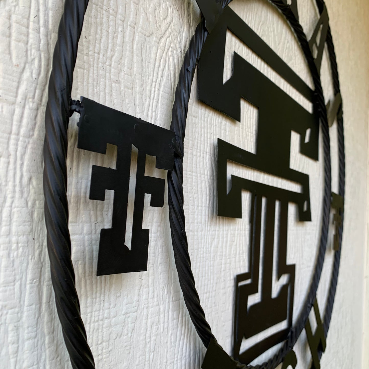 TEXAS TECH RUSTIC BLACK CUSTOM METAL VINTAGE CRAFT WESTERN HOME DECOR HANDMADE