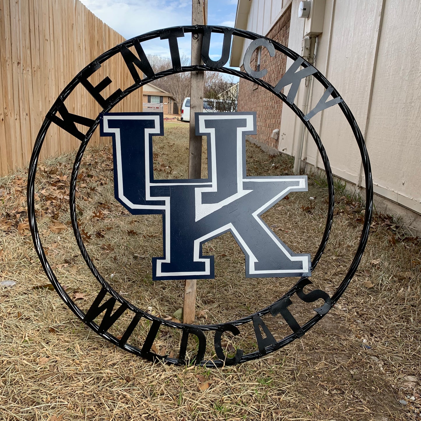 KENTUCKY WILDCATS CUSTOM METAL VINTAGE CRAFT SIGN WESTERN HOME DECOR HANDMADE